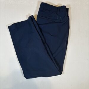 Under Armour Loose Fit Mens Pants Blue Size 36x30 Straight Leg